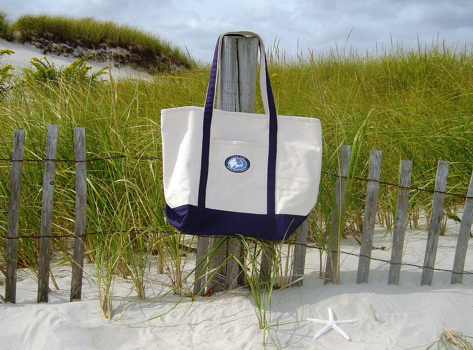Monogrammed Beach Bag with Rope Handles